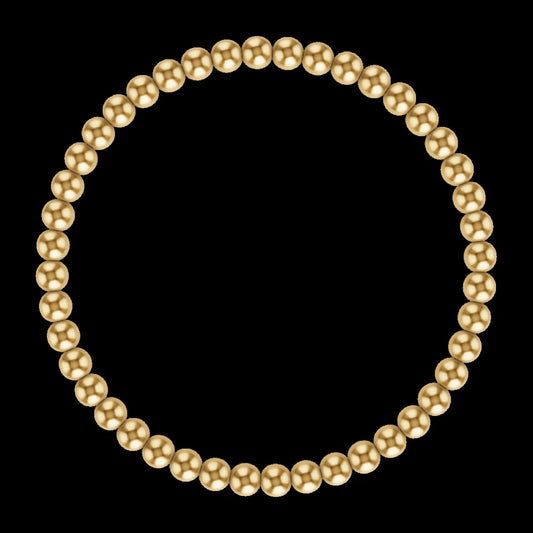 4MM Gold Ball Bracelet