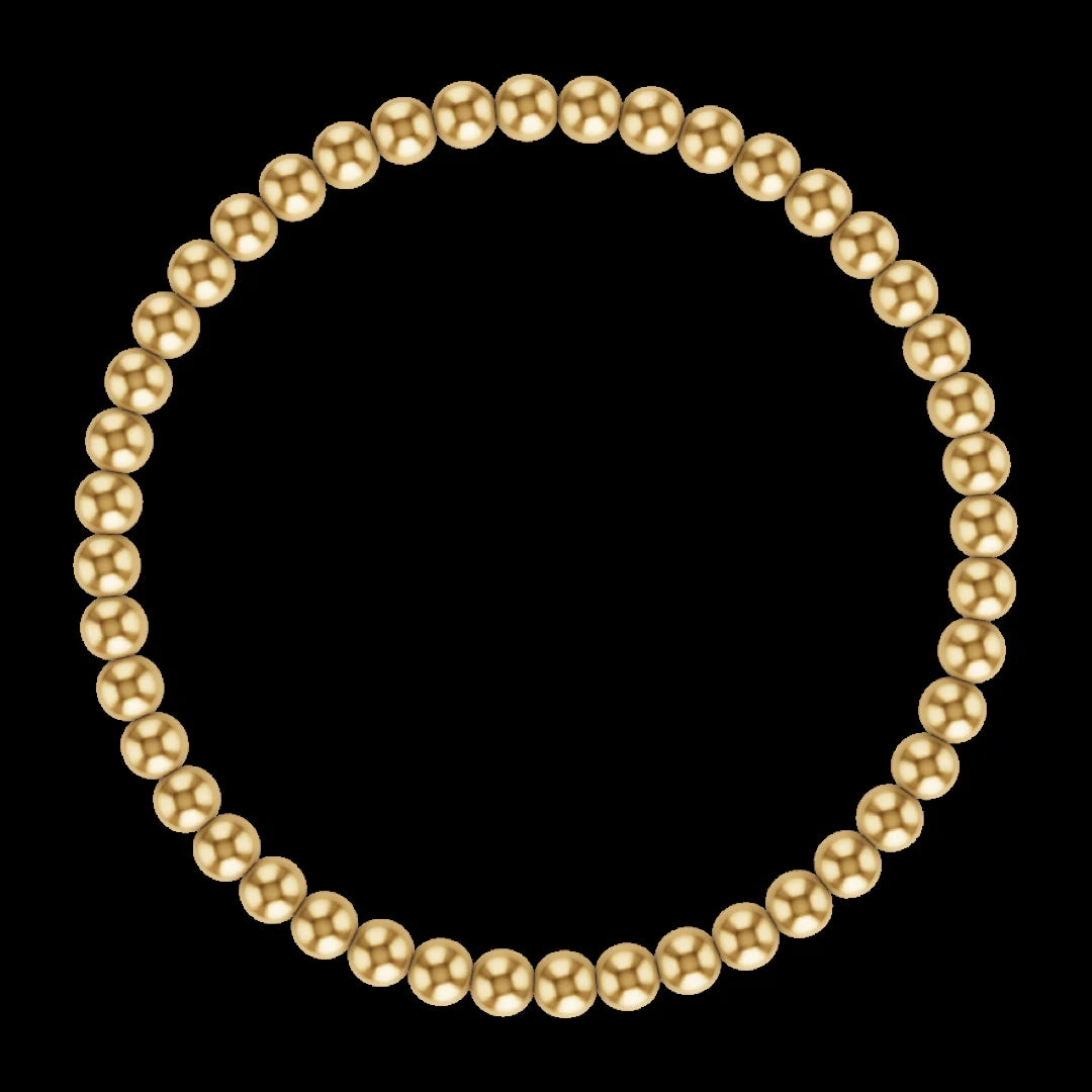 4MM Gold Ball Bracelet