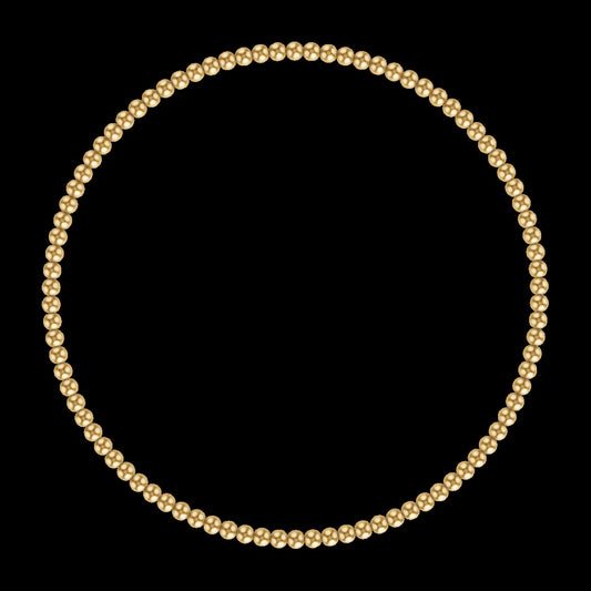 2MM Gold Ball Bracelet